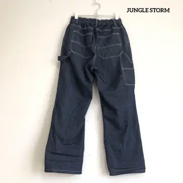 JUNGLE STORM 정글 스톰 페인터 데님 와이드 팬츠
