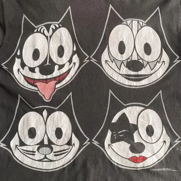 도스페 90s FELIX THE CAT KISS 티셔츠 USA제 L