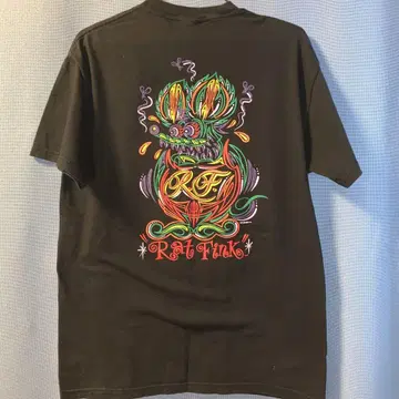 90년대 후반 Rat Fink 핀스트라이프 티셔츠 M 사이즈 레어 상품