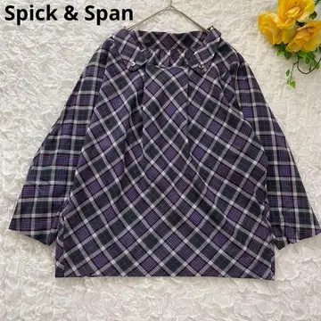 Spick&Span 스픽 앤 스팬 체크 무늬 블라우스