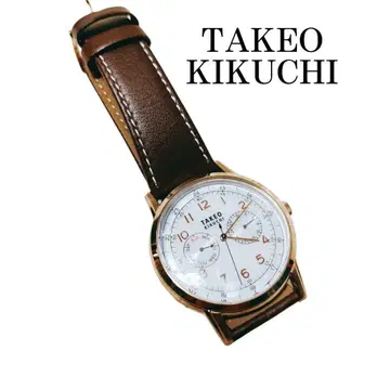TAKEO KIKUCHI (다케오 키쿠치) 2 카운터 크로노 솔라 시계