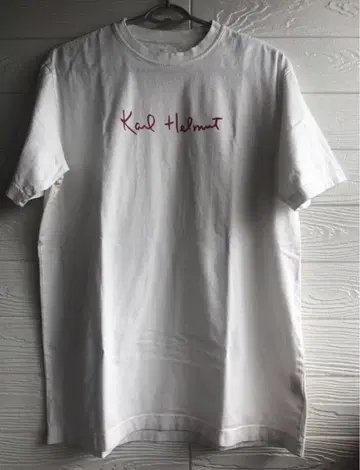 Karl Helmut 칼 헬무트 화이트 티셔츠 로고 티셔츠
