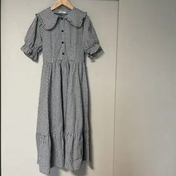 시마미사 원피스 깅엄 체크