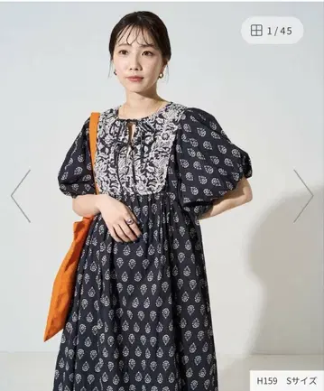 완판템 인도 꽃무늬 프론트 절개 원피스 [한정판] 25SS