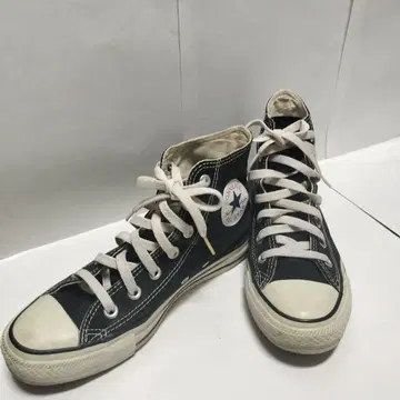 컨버스 블랙 하이컷 스니커즈 캔버스