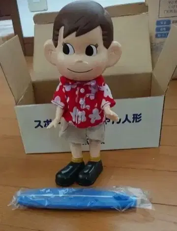 포포짱 빨간 꽃무늬 셔츠 인형 약 30cm