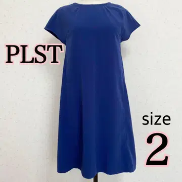 새상품급 PLST 프렌치 슬리브 플레어 원피스 무릎 아래 기장 튜닉 2