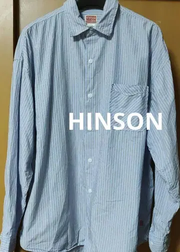 HINSON 힌슨 스트라이프 긴팔 셔츠