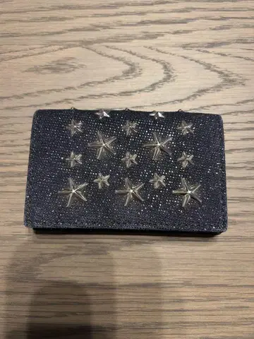 JIMMY CHOO 라메 믹스 명함지갑