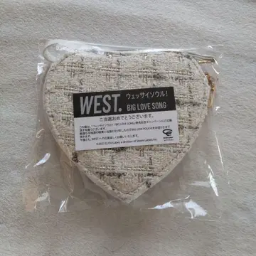 WEST. BIG LOVE SONG 하트 파우치