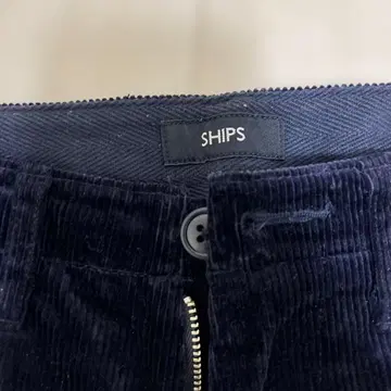 SHIPS 네이비 코듀로이 치노 팬츠