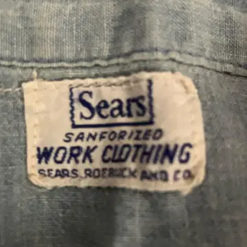Sears 워크 셔츠 라이트 블루 반팔