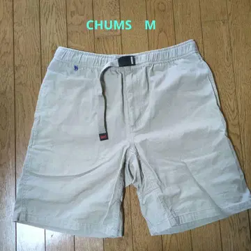 CHUMS Mens 하프 팬츠 숏 팬츠 베이지 카키