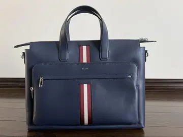 BALLY 네이비 비즈니스 백