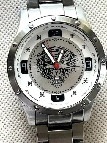 정크 제품 에드하디 시계 Ed Hardy 스테인리스 스틸 Tiger