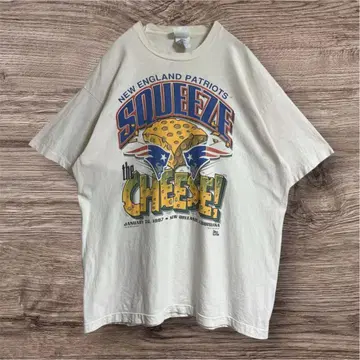 90s NFL 패트리어츠 USA제 빈티지 T XL 아이보리 4744