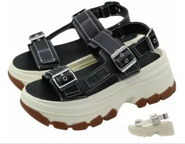 블랙 스포츠 샌들 CONVERSE 올스타 25cm