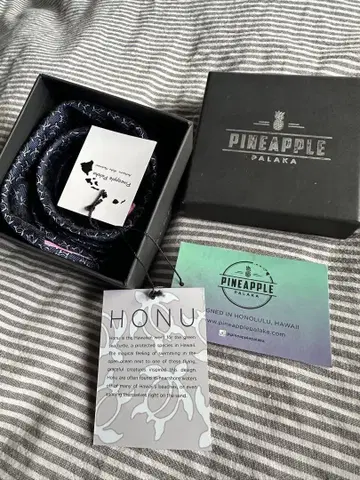 Pineapple Palaka 네이비 넥타이 HONU