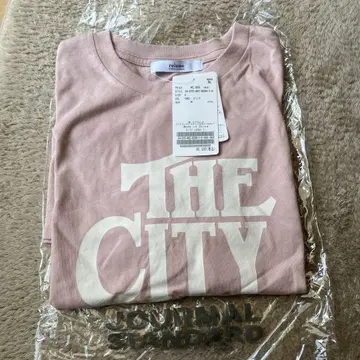 택 포함 relume 핑크 CITY 로고 TEE