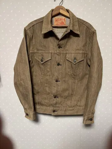 SUGAR CANE 데님 자켓 3rd 브라운 40