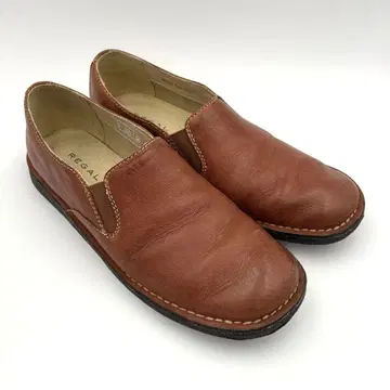 리걸 REGAL 가죽 신발 사이드 고어 슬립온 [24cm] 브라운