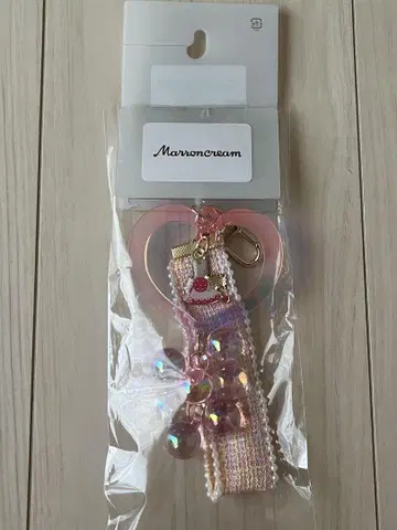 시마무라 마론 크림 하트 참 키링