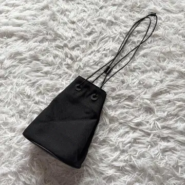 새상품급 질 샌더 드로우 스트링 백 블랙 복조리 블랙 핸드백