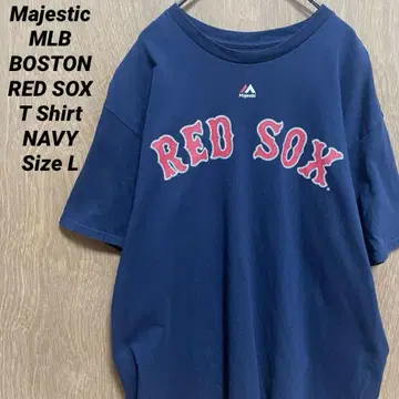 MLB 마제스틱 레드삭스 레드삭스 티셔츠 네이비 L