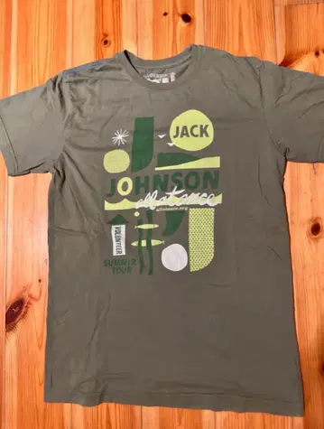 Jack Johnson all at once Volunteer 셔츠