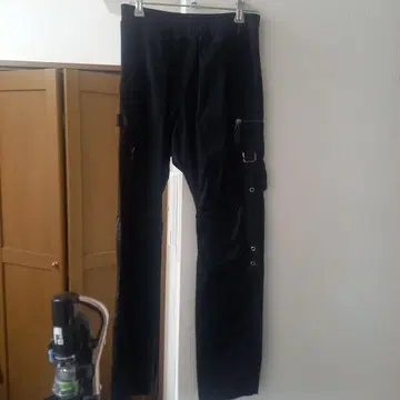 블랙 드래곤 패턴 카고 팬츠