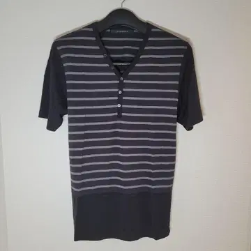 INTERMEZZO 스트라이프 V넥 티셔츠 XL(LL)
