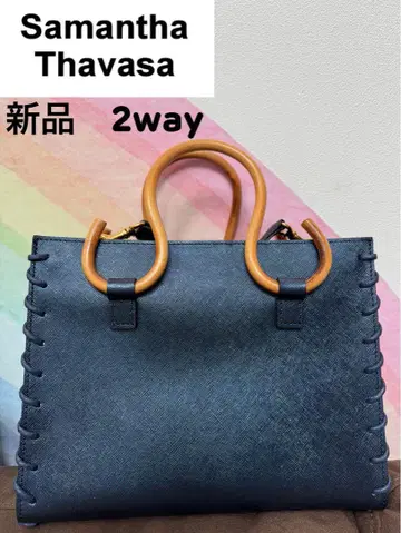 택 포함 새상품 사만다 타바사 소가죽 오라레 토트백 숄더 2WAY