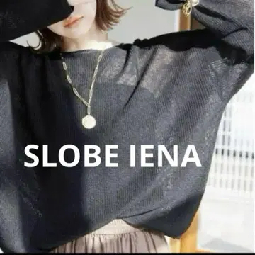 SLOBE IENA 슬로브 이에나 린넨 혼방 보트넥 니트 풀오버