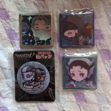 Identity V 애니메이션 스타일 캔뱃지 4개 세트