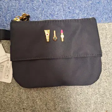 미사용 새상품 MARY QUANT 화장품 모티브 블랙 코인 케이스