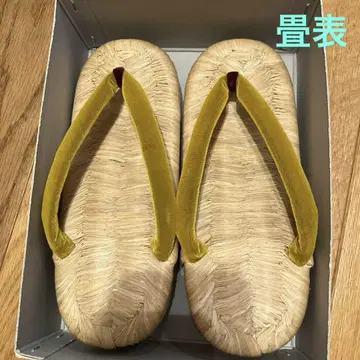 브라운 대나무 표가 있는 보트형 일본 나막신 다다미 표 시착만 한 상품