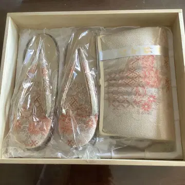 미사용 새상품 오동나무 상자형 일본 의류 조리 백 세트