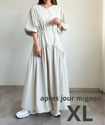 apres jour mignon 드로스트 소매 볼륨 원피스