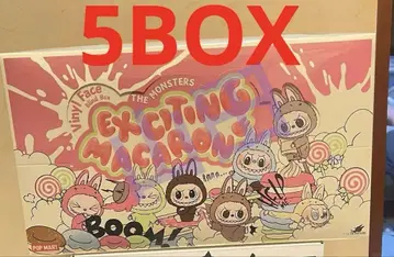 POPMART LABUBU 봉제 인형 마카롱 모듬 박스 5BOX