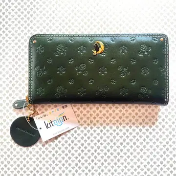 genuine leather 그린 장지갑