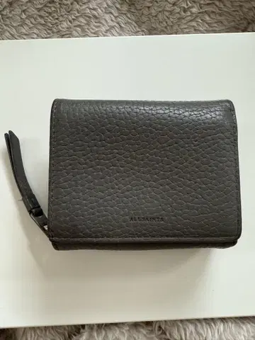 ALLSAINTS 그레이 3단 폴더형 지갑