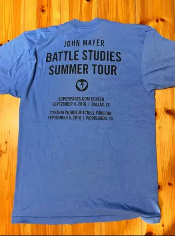 John Mayer 배틀 스터디즈 투어 티셔츠