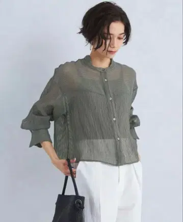 그린 라벨 릴랙싱 시어 코드 레인 셔츠