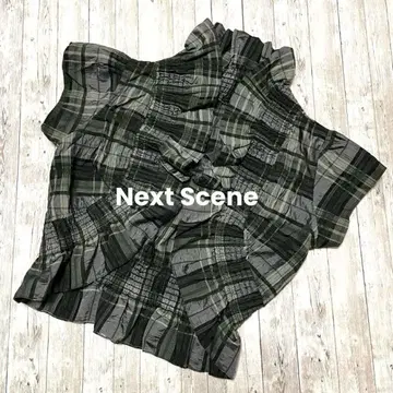 새상품급 Next Scene 넥스트신 볼레로 가디건 체크 한국제