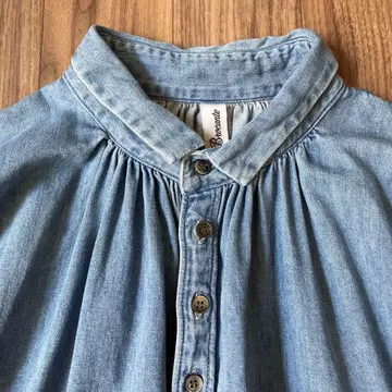 브로캔트 Brocante 데님 그랑 셔츠, 작은 옷깃