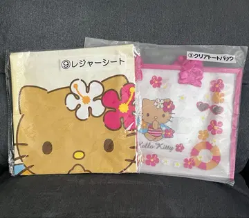 산리오 복권 일광화상 키티 클리어 토트백 레저 시트 세트