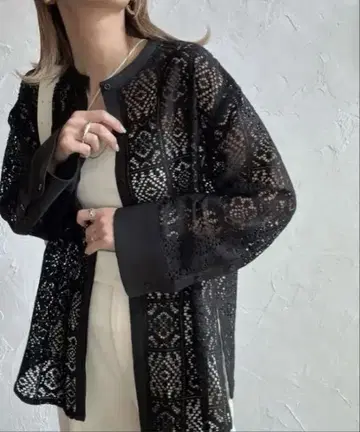 노카라 레이스 셔츠