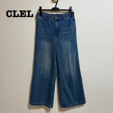 CLEL 빈티지 디자인 플레어 데님 팬츠
