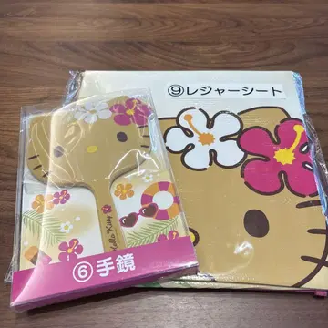 산리오 복권 헬로키티 일광화상 키티 손거울 레저 시트