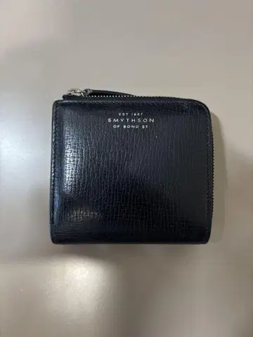 SMYTHSON 블랙 접이식 지갑
